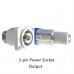 10 PCS Power Amplifier Audio Speaker Three  core Power Plug 3P LED Screen Power Audio Socket