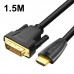 DTECH HDMI To DVI Conversion Line I24 1 Two  Way Conversion Computer Projector HD Line  Length  1 5m